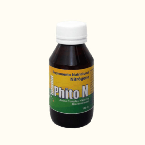 Suplemento nutricional Nitrógeno Phito N resuelve las carencias de Nitrógeno en la planta recuperando la misma.