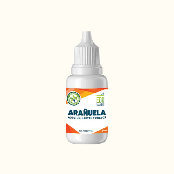 Ecomambo Arañuela es una mezcla de extracto natural de canela y aceite de neem preparado para combatir la plaga de la arañuela.