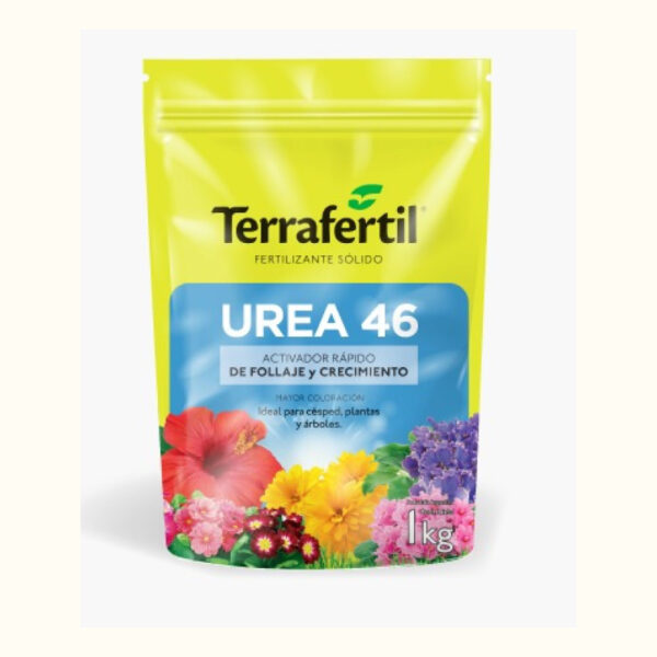 Terrafertil Urea 46 es un activador del follaje. Ideal para aportar mayor coloración y fuerza a todas las especies vegetales.