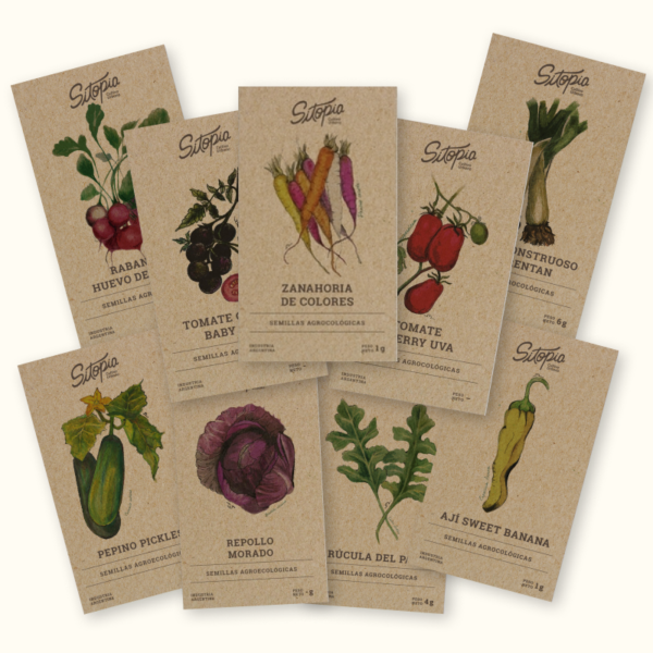 Las Semillas Agroecológicas Sitopia son semillas de producción agroecológica, ideales para sembrar en nuestra huerta y jardín.