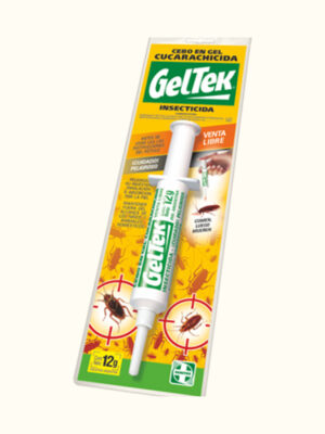 GelTek Cucarachicida en gel es un cebo alimenticio para control de cucarachas, es ideal para su utilización en interiores (cocinas/baños).