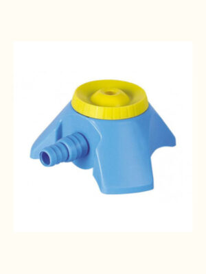 El Sapito de riego GIBER es un regador de plástico que usa un método de distribución del agua similar a la lluvia natural.