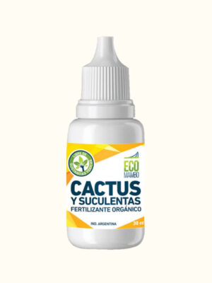 Ecomambo Cactus y suculentas es una mezcla de microorganismos benéficos que mejora el crecimiento de la planta y previene enfermedades.