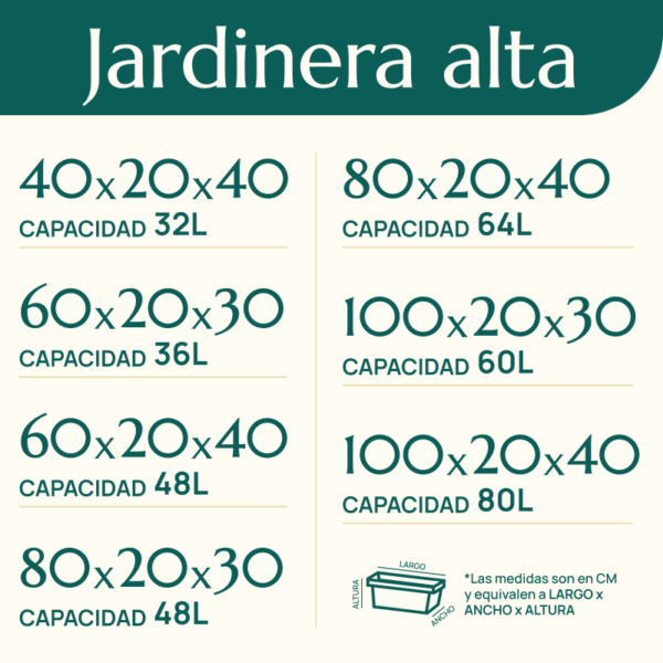 La maceta jardinera alta Fibrocemento es perfecta para jardines de exterior dependiendo de la decoración y el espacio de que se dispone.